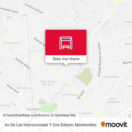 Av De Las Instrucciones Y Cno Edison map