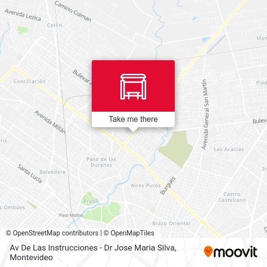 Av De Las Instrucciones - Dr Jose Maria Silva map
