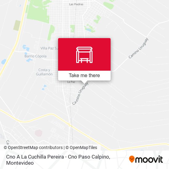 Cno A La Cuchilla Pereira - Cno Paso Calpino map
