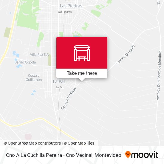 Cno A La Cuchilla Pereira - Cno Vecinal map