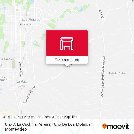 Mapa de Cno A La Cuchilla Pereira - Cno De Los Molinos