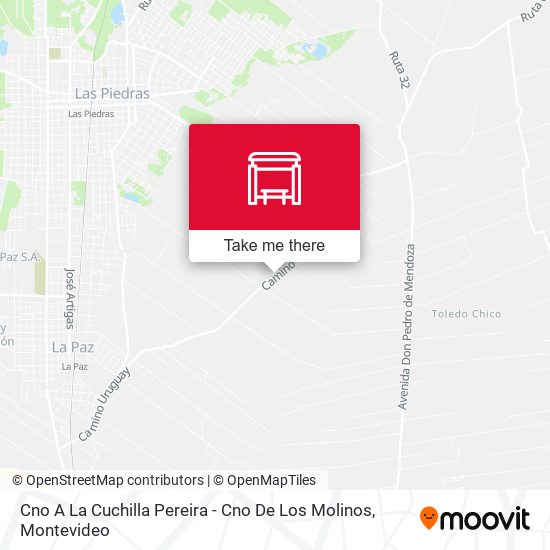 Cno A La Cuchilla Pereira - Cno De Los Molinos map