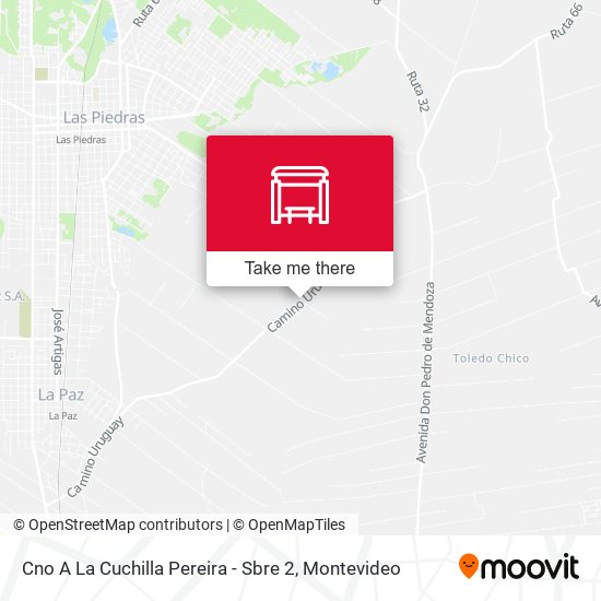 Cno A La Cuchilla Pereira - Sbre 2 map