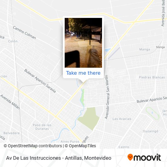 Mapa de Av De Las Instrucciones - Antillas