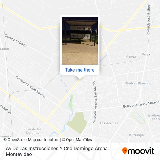 Av De Las Instrucciones Y Cno Domingo Arena map