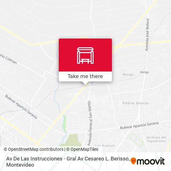 Mapa de Av De Las Instrucciones - Gral Av Cesareo L. Berisso