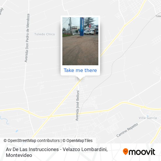 Av De Las Instrucciones - Velazco Lombardini map