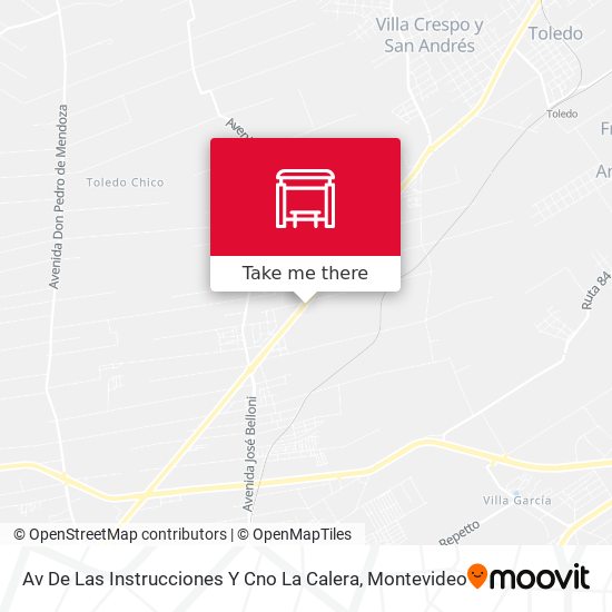 Av De Las Instrucciones Y Cno La Calera map