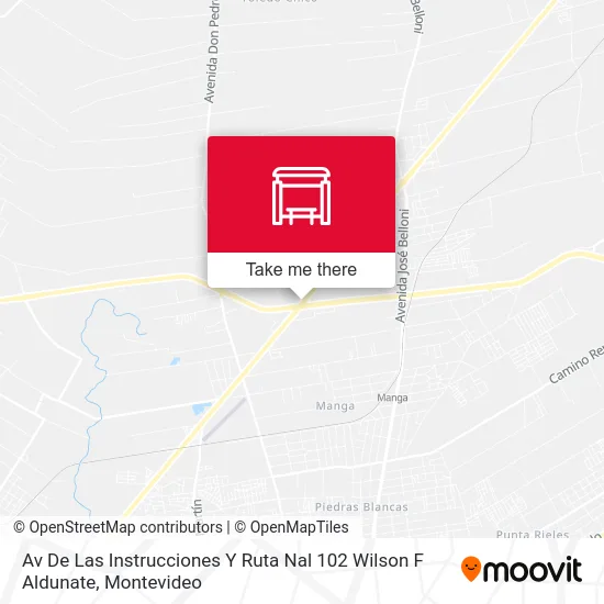 Av De Las Instrucciones Y Ruta Nal 102 Wilson F Aldunate map