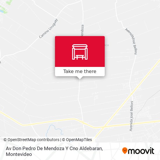 Av Don Pedro De Mendoza Y Cno Aldebaran map