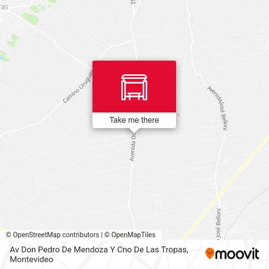 Av Don Pedro De Mendoza Y Cno De Las Tropas map