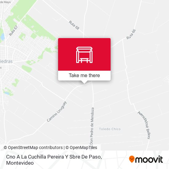Cno A La Cuchilla Pereira Y Sbre De Paso map