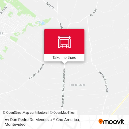 Av Don Pedro De Mendoza Y Cno America map