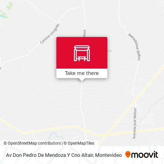 Av Don Pedro De Mendoza Y Cno Altair map