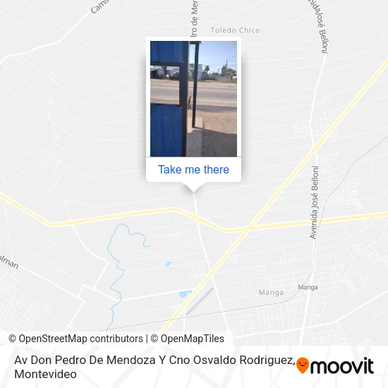 Av Don Pedro De Mendoza Y Cno Osvaldo Rodriguez map