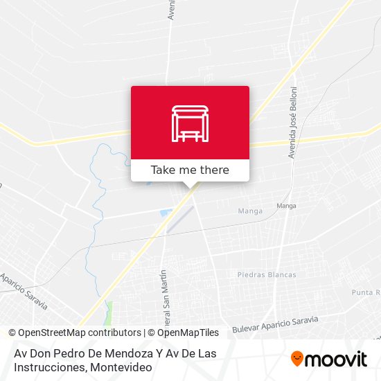 Av Don Pedro De Mendoza Y Av De Las Instrucciones map