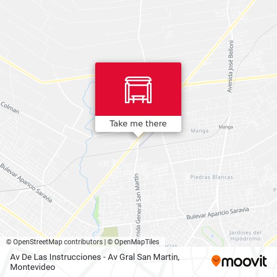 Mapa de Av De Las Instrucciones - Av Gral San Martin