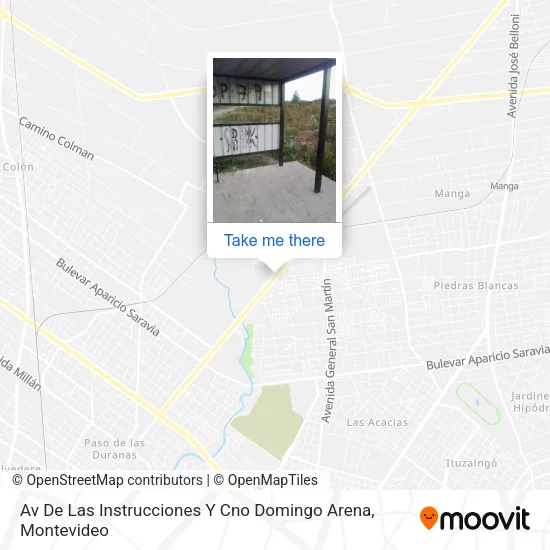 Av De Las Instrucciones Y Cno Domingo Arena map