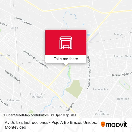 Av De Las Instrucciones - Psje A Bo Brazos Unidos map