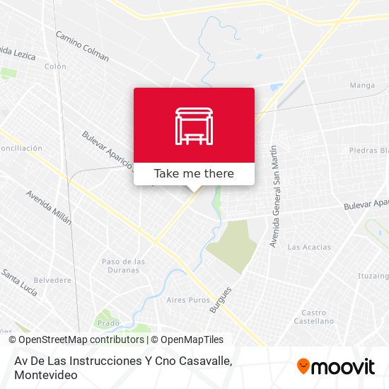 Mapa de Av De Las Instrucciones Y Cno Casavalle