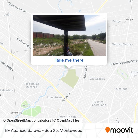 Bv Aparicio Saravia - Sda 26 map
