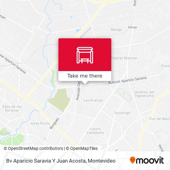 Mapa de Bv Aparicio Saravia Y Juan Acosta