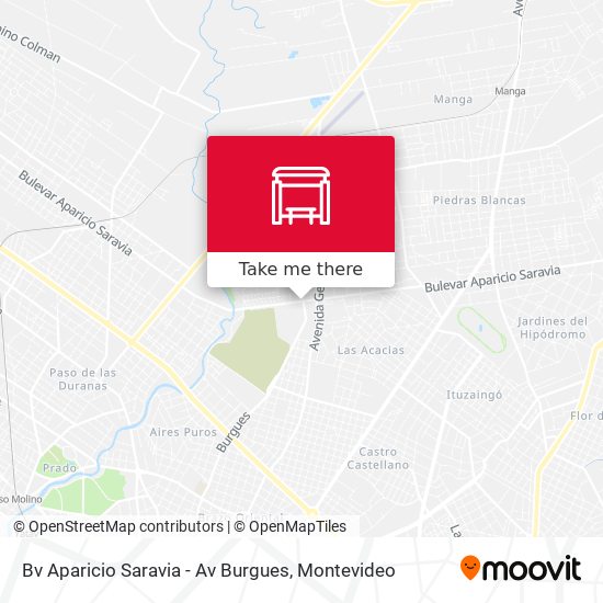 Mapa de Bv Aparicio Saravia - Av Burgues