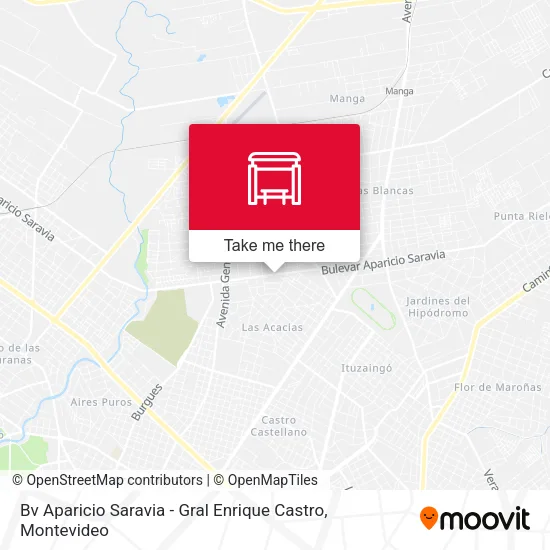 Mapa de Bv Aparicio Saravia - Gral Enrique Castro