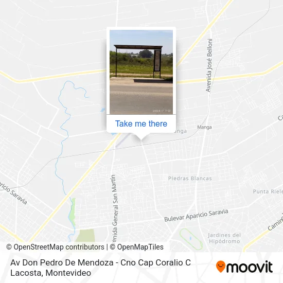 Av Don Pedro De Mendoza - Cno Cap Coralio C Lacosta map