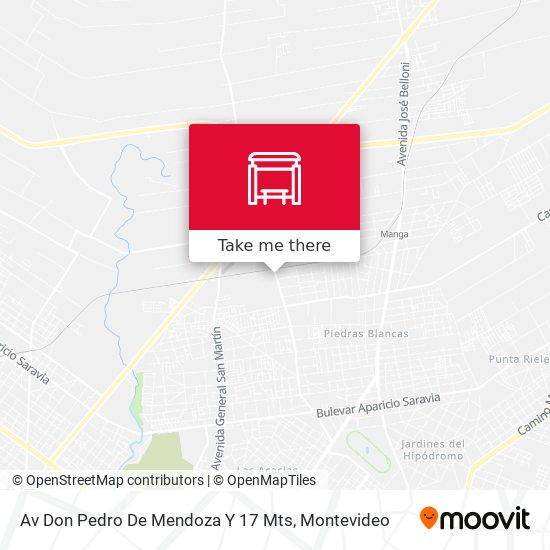 Av Don Pedro De Mendoza Y 17 Mts map