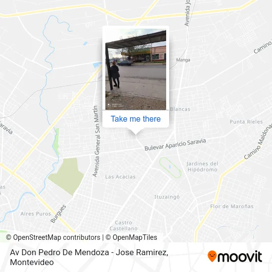 Av Don Pedro De Mendoza - Jose Ramirez map