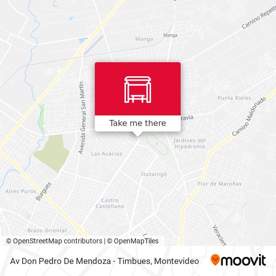 Av Don Pedro De Mendoza - Timbues map