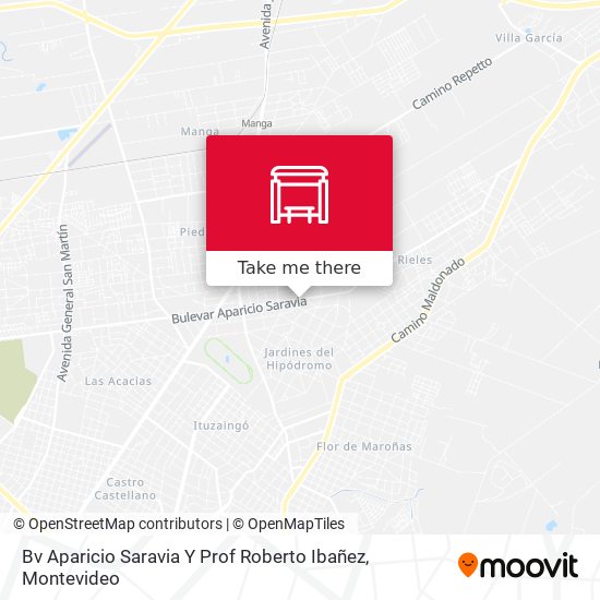 Bv Aparicio Saravia Y Prof Roberto Ibañez map