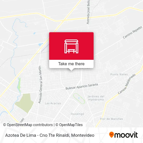 Azotea De Lima - Cno Tte Rinaldi map