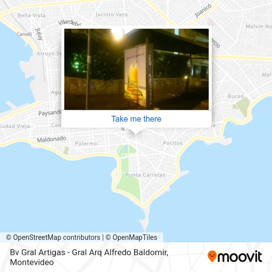 Bv Gral Artigas - Gral Arq Alfredo Baldomir map