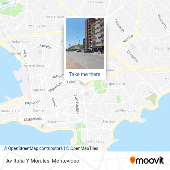 Av Italia Y Morales map
