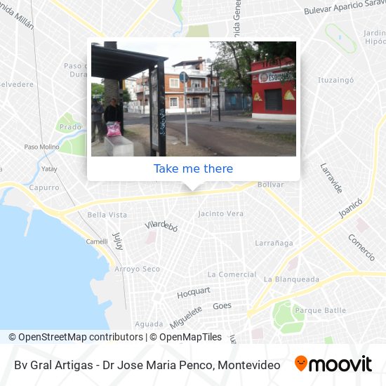 Mapa de Bv Gral Artigas - Dr Jose Maria Penco