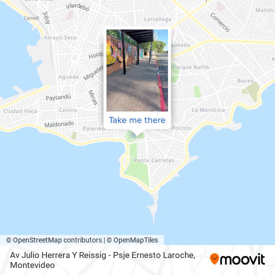 Av Julio Herrera Y Reissig - Psje Ernesto Laroche map