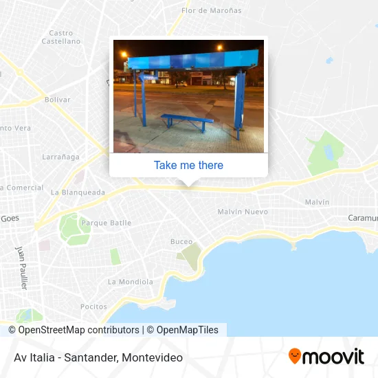 Av Italia - Santander map