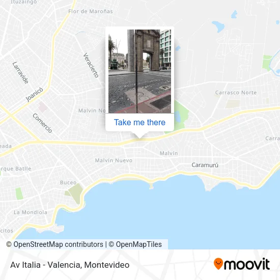 Mapa de Av Italia - Valencia