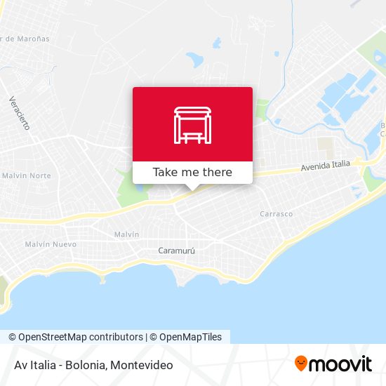 Mapa de Av Italia - Bolonia
