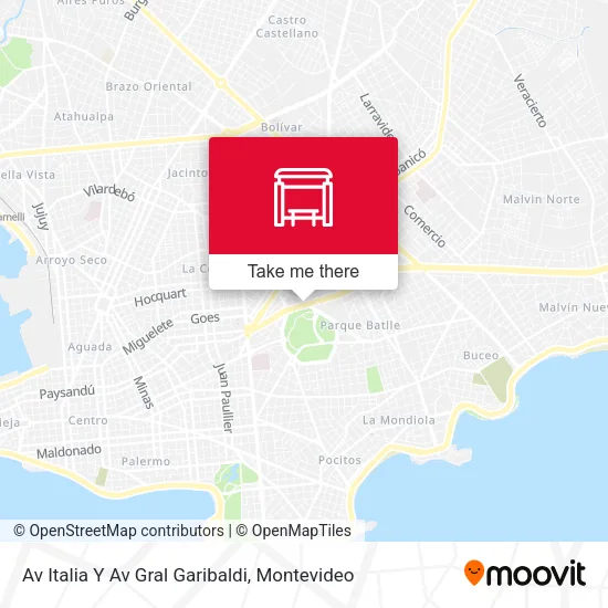 Av Italia Y Av Gral Garibaldi map