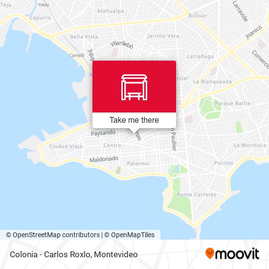 Colonia - Carlos Roxlo map