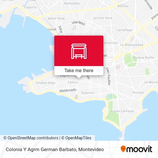 Mapa de Colonia Y Agrm German Barbato