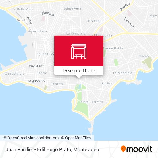 Juan Paullier - Edil Hugo Prato map