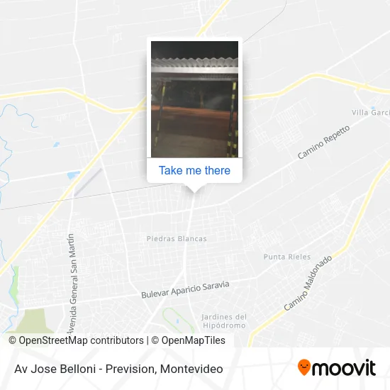 Mapa de Av Jose Belloni - Prevision