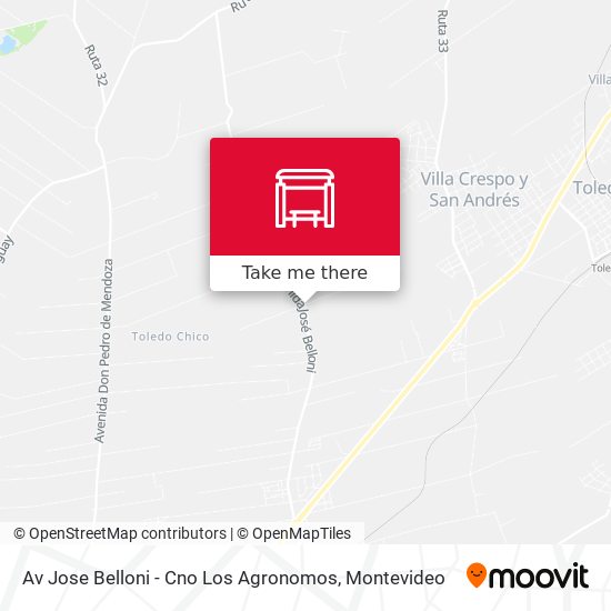 Mapa de Av Jose Belloni - Cno Los Agronomos