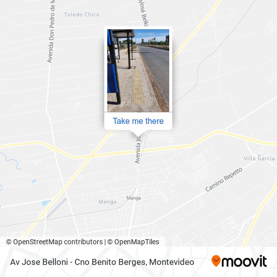 Mapa de Av Jose Belloni - Cno Benito Berges