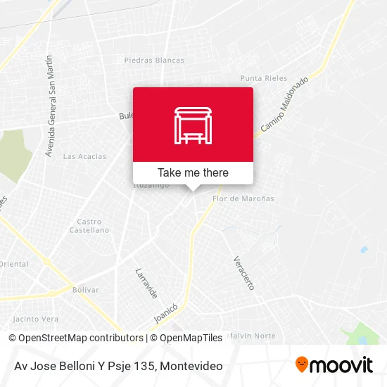 Mapa de Av Jose Belloni Y Psje 135