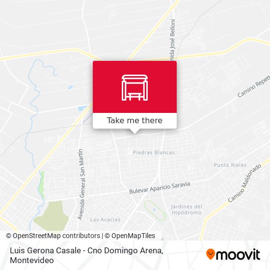 Luis Gerona Casale - Cno Domingo Arena map